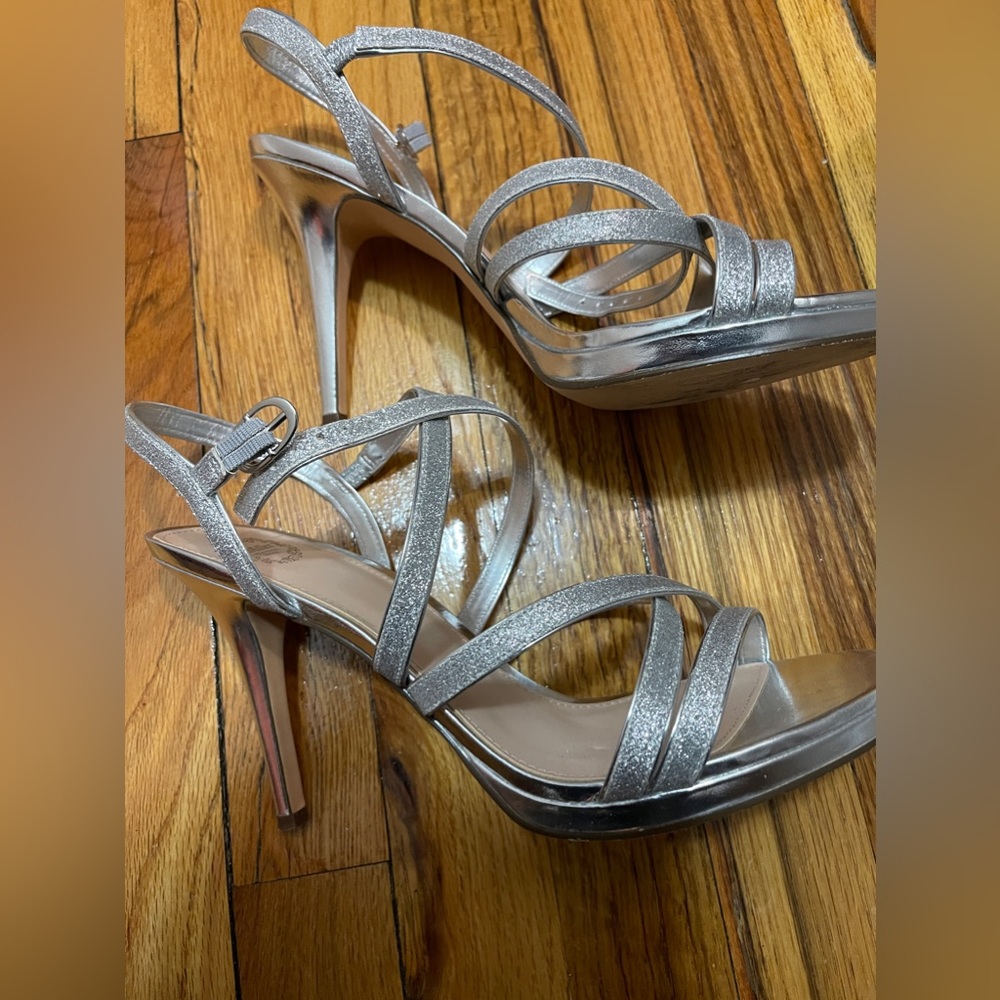Pretty silver heels